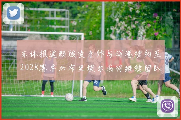 东体报道颜骏凌李帅与海港续约至2028赛季加布里埃尔或将继续留队